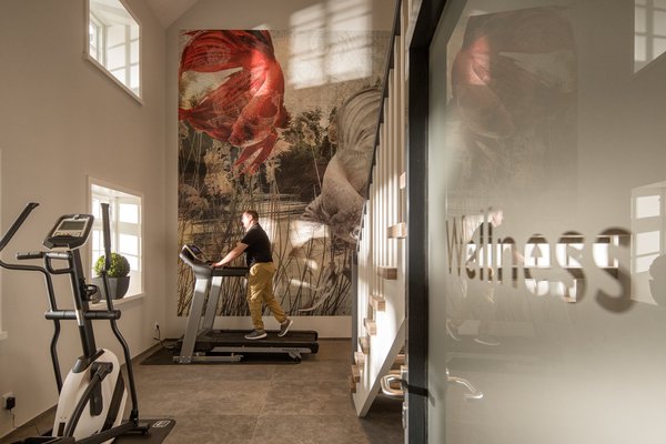 Our two cardio machines on the wellness deck of Hotel Hafen Flensburg.