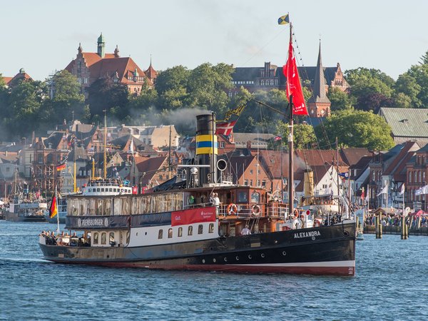 Steamboat Alexandra on Flensburg Fjord